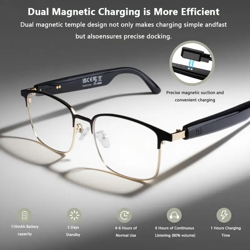 AI Smart Translation Glasses with Polarized Lenses & Voice Assistant