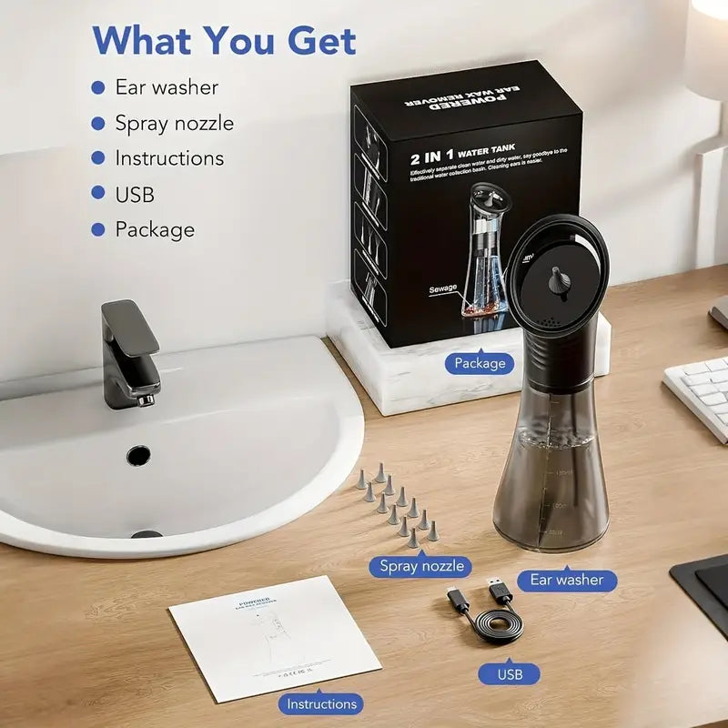 Pro Ear Wax Removal 3-Speed Electric Ear Cleaning System