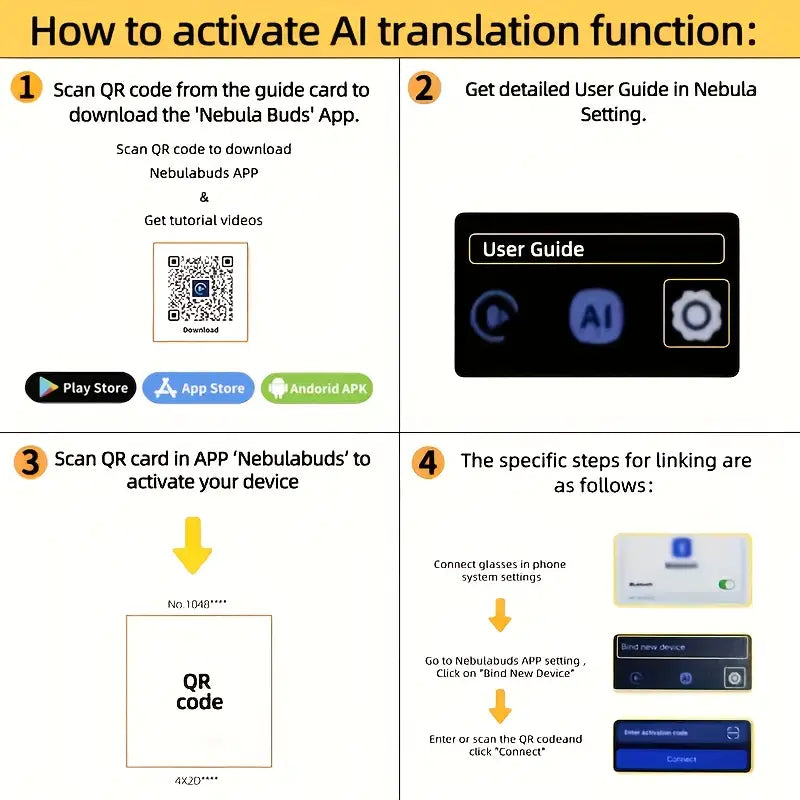 AI Smart Translation Glasses with Polarized Lenses & Voice Assistant
