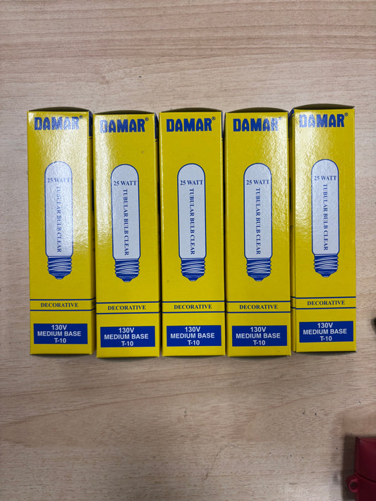 Damar #148B 130V Medium Base T-10 Light Bulb (5-Pack)
