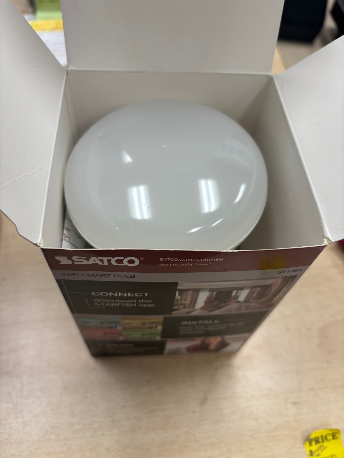 Satco S11255 WiFi Smart LED Bulb – 10W A19 RGB & Tunable White Smart Light, Works with Alexa & Google Home