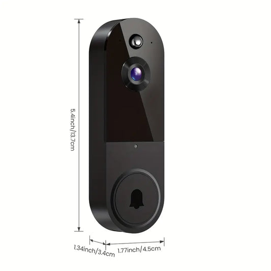 1080P Smart Video Doorbell Camera – Wireless, Two-Way Audio, Night Vision & Motion Detection