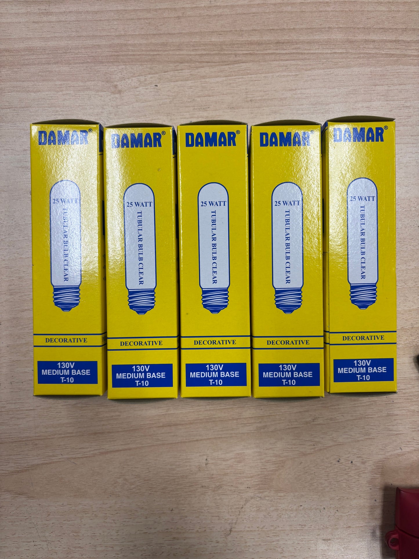 Damar #148B 130V Medium Base T-10 Light Bulb (5-Pack)