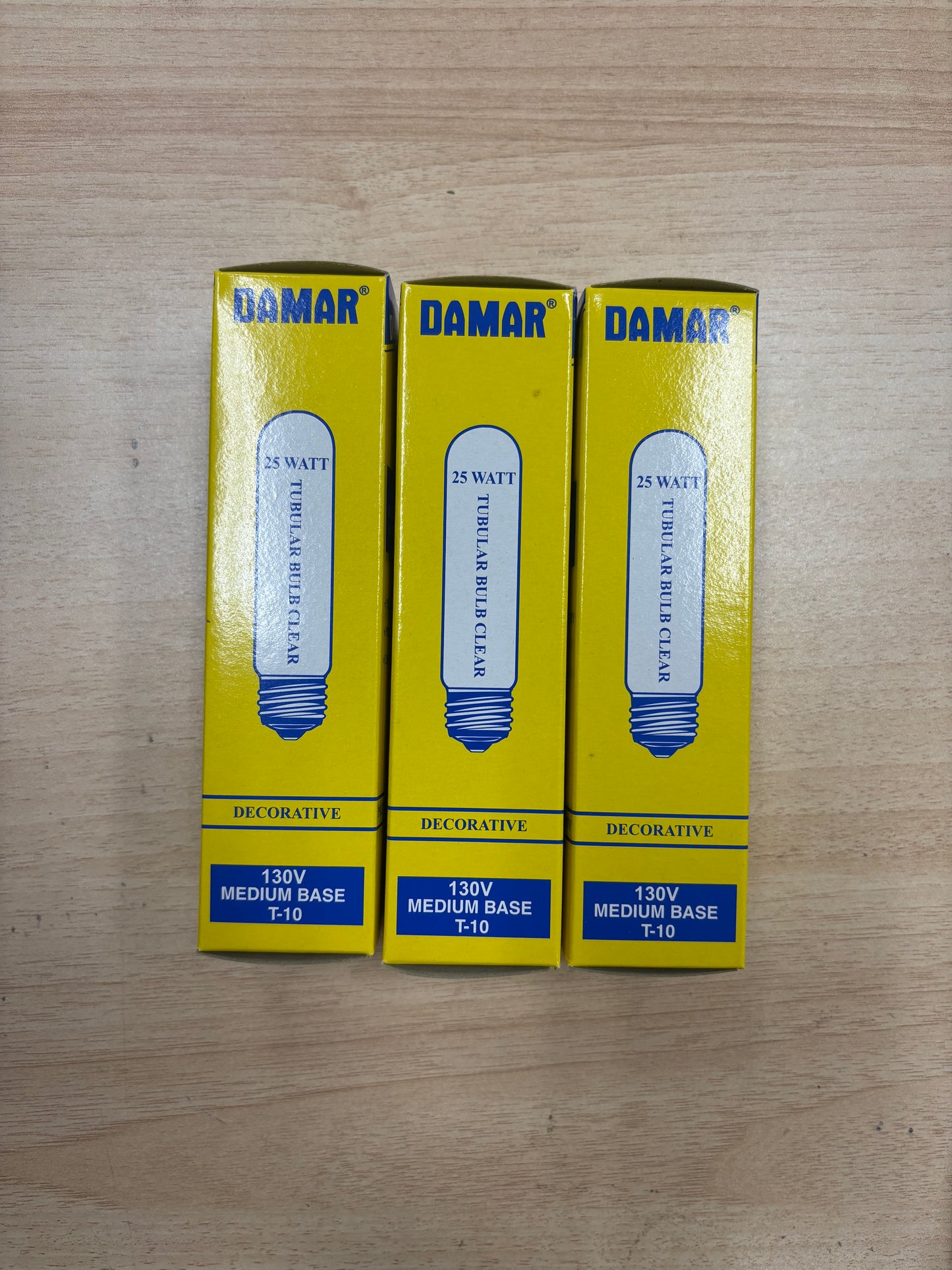 Damar #148B 130V Medium Base T-10 Light Bulb (3-Pack)