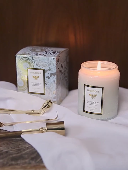 Lavender & Eucalyptus Large Wood Wick Candle – 40-Hour Burn | Decorative Glass Jar Candle for Relaxation & Gifting